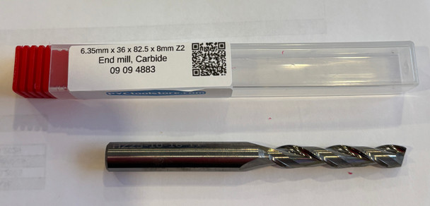 6.35mm x 36mm x	82.5mm x 8mm z2	End Mill, Carbide