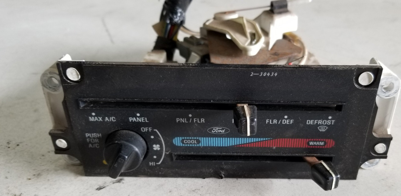 1989 1990 1991 1992 Ford Ranger Manual Climate Control Assembly WITH AC