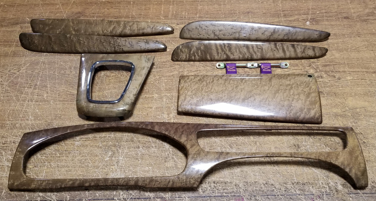 Jaguar X-Type ウッドトリム 2点セット 2002-2003 Jaguar X-Type X Type Dash Door Wood Trim Bezel Set Bronze
