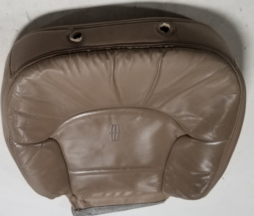 1999 2000 2001 2002 Lincoln Continental Tan LH Driver Seat Back Skin Ford OEM