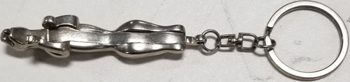 Jaguar Leaping Key Chain Metal