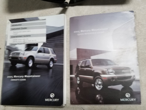 2005 Mercury Mountaineer Owners Manual User Guide With Case
