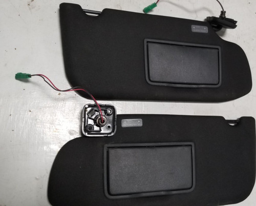 2009 to 2016 LINCOLN MKS Sun Visor Sunvisor Set Black OEM