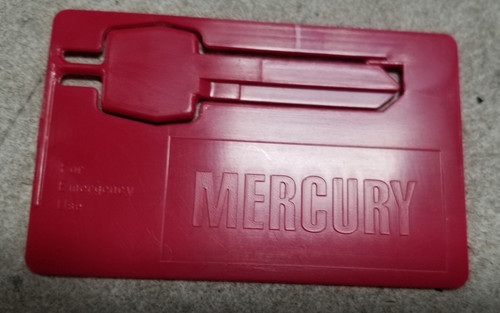 1989-1997 Mercury Sable Mountaineer Cougar Emergency Wallet Key Blank