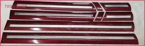 1995 1996 1997 LINCOLN TOWN CAR 8 Piece DOOR TRIM MOLDING SET Maroon