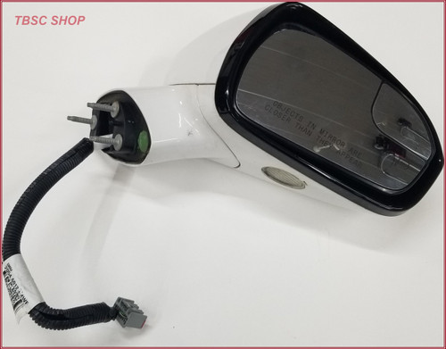 2013 to 2020 Ford Fusion Side View Mirror White RH Passenger 3 Pin Wire