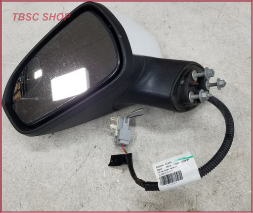 2013 to 2020 Ford Fusion Side View Mirror White LH Driver 3 Pin Wire