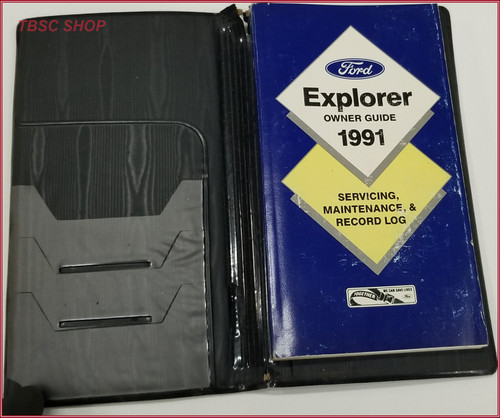 1991 Ford Explorer Owners Manual with Case