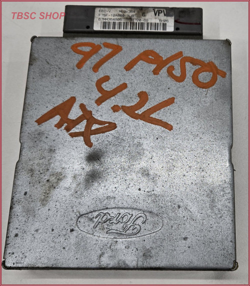 1997 FORD F150 4.2L V6 Engine Control Module EEC-V Computer ECU ECM PCM F75F-12A