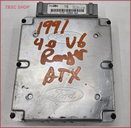 1991 1992 FORD RANGER 4.0L EEC Computer T1S F17F-12A650-ACA EEC-IV