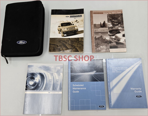 2007 Ford Ranger Owners Manual with Case Ford OEM