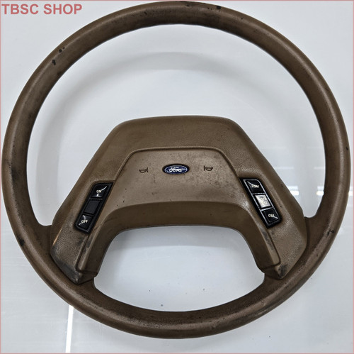 1985 86 87 1988 Ford Ranger Bronco II Steering Wheel Tan with Cruise