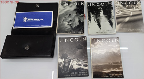 2002 LINCOLN CONTINENTAL OWNERS MANUAL Set with Case