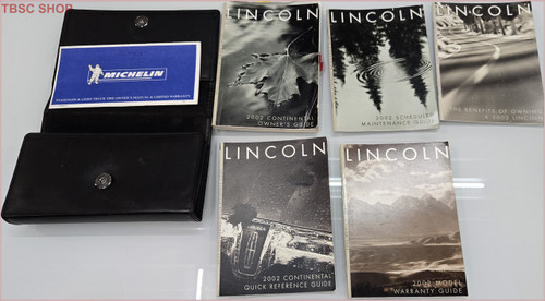 2002 LINCOLN CONTINENTAL OWNERS MANUAL Set with Case