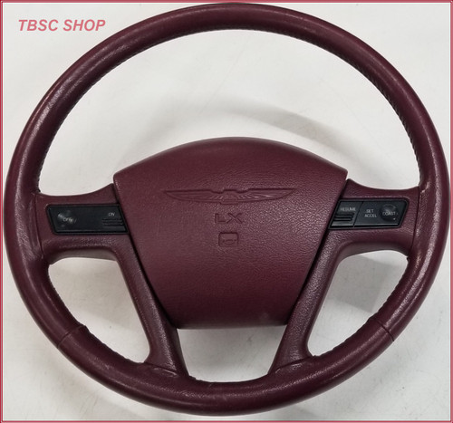 1992 1993 Thunderbird Steering Wheel LX Red Complete