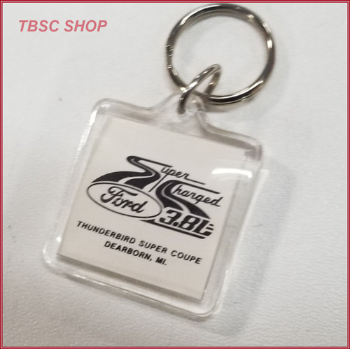 1989 Car of the Year Thunderbird SC Supercharged Key Chain FORD