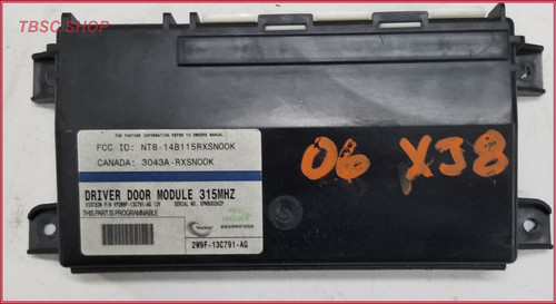 2004 05 06 07 08 2009 JAGUAR XJ8 VDP Driver Door Module 2W9F-13C791-AG 2004 05 06 07 08 2009 JAGUAR XJ8 VDP Driver Door Module 2W9F-13C791-AG