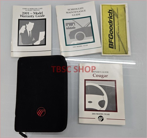 2001 Mercury Cougar Owners Manual Collection with Case