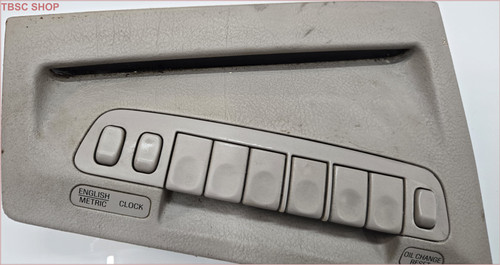 1993 94 95 1996 Lincoln Mark VIII Vehicle Maintenance Monitor Switch Bezel Gray