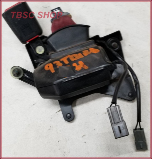 Seat Base Lap Shoulder Belt LH Driver Red 1989 90 91 92 1993 Thunderbird Cougar