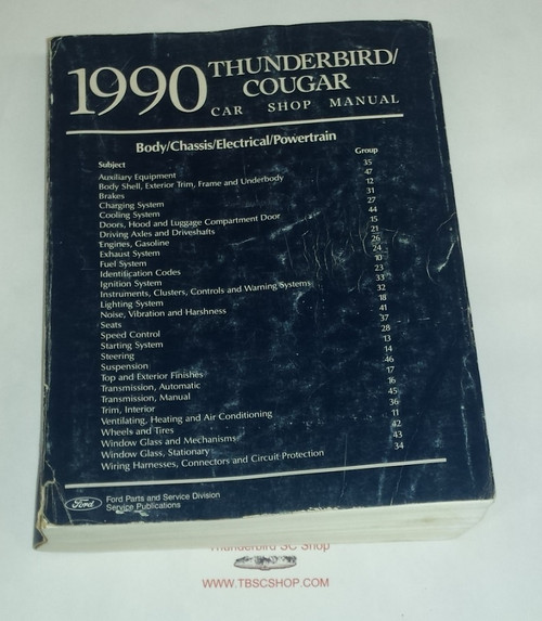 1990 Thunderbird Cougar Electrical Vacuum & Service Manual Set