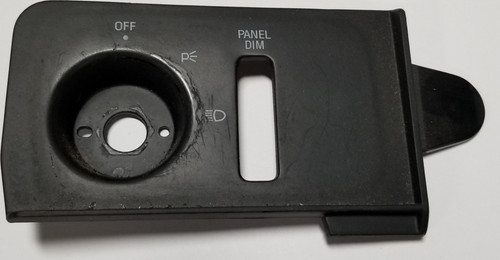 1994-1997 Thunderbird Cougar Headlight Switch Plate without Auto Lamp Black