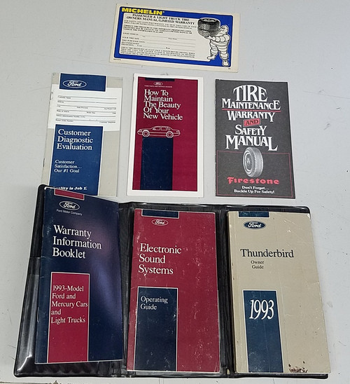 1993  Thunderbird Owners Manual Collection with Case