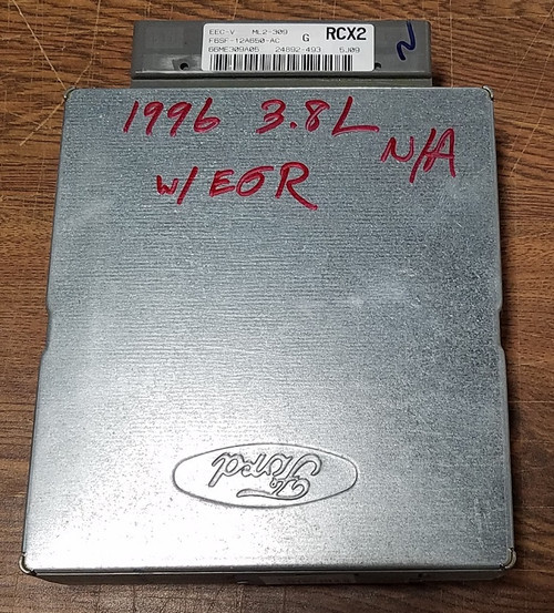 1996 Thunderbird Cougar Engine Computer EEC-V RCX2 3.8L F6SF-12A650-AC  PCM