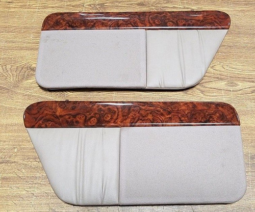 Rear Speaker Cover Mocha Wood Grain Set 1989-1993 Thunderbird Cougar