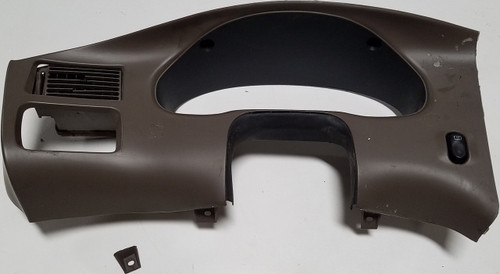 1997 Thunderbird Cougar Instrument Gauge Cluster Panel Bezel Tan Grade C