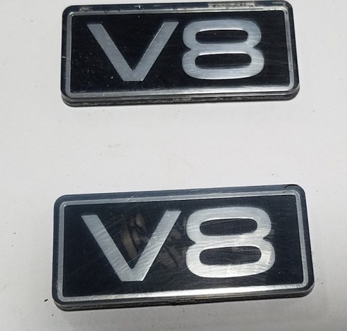 Fender V8 Badge Emblem Set 4.6L 1993 94 95 96 1997 Thunderbird Cougar