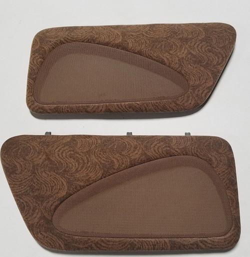 Rear Speaker Cover Set Tan Saddle Print Design 1996 1997 Thunderbird Cougar