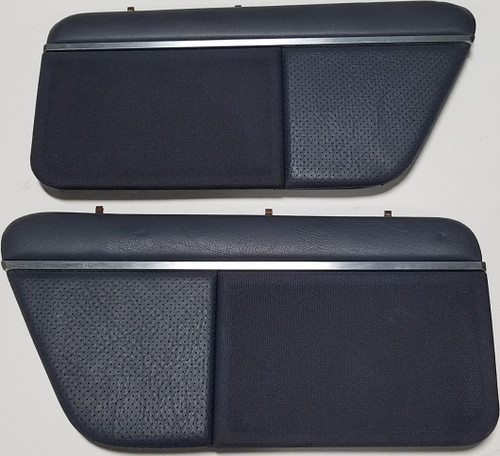 Rear Speaker Cover Mid-Night Blue Leather Set 1989-1993 Thunderbird Cougar