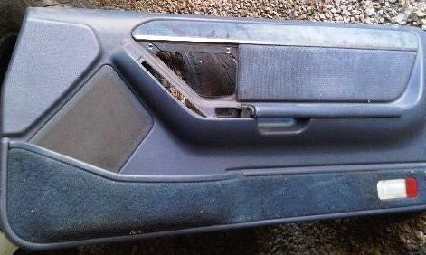 Door Panel Blue RH Passenger Cloth Insert 1989 90 91 92 1993 Thunderbird Cougar