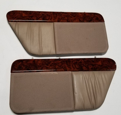 Rear Speaker Cover Tan Wood Grain Set 1992-1993 Thunderbird Cougar
