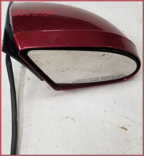 Side View Exterior Door Mirror RH Red 89 to 97 Thunderbird Cougar Grade A