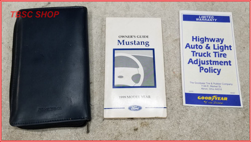 1999 Ford Mustang Owners Manual with Case