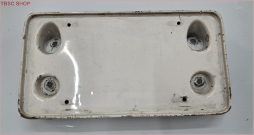 1993 1994 1995 1996 Lincoln Mark VIII Front Bumper License Plate Holder Ivory
