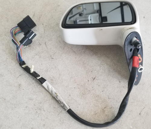 1995 1996 1997 Lincoln Town Car LH Driver Side View Power Mirror White Heated