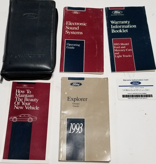 1993 Ford Explorer Owners Manual Collection