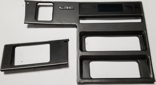 1987 1988 1989 LINCOLN MARK VII Dash Center Trim Set Silver LSC Grade B