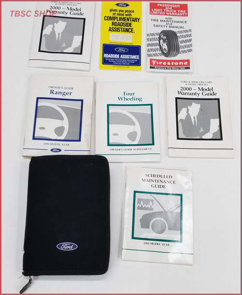 2000 Ford Ranger owners manual Set with case Ford