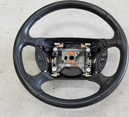 1999 00 01 02 03 2004 MUSTANG Steering Wheel Leather Black