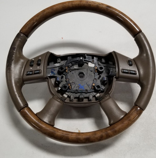 2004 2005 2006 2007 2008 Jaguar X-Type X Type Steering Wheel with Switches Tan NED