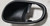2000-2008 JAGUAR S-TYPE S Type RH DOOR PANEL Handle Cup Insert Black