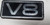 Fender V8 Badge Emblem 1993-1997 Thunderbird Cougar