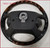 1998 99 00 01 02 2003 Jaguar XJR Steering Wheel With Switches Black Wood HJE9181