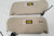 2000 2001 2002 LINCOLN LS Sun Visor Set  Ivory