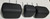 2008 to 2012 Land Rover LR2 Rear Seat Leather Head Rest Black 3 Pack