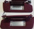 1995 1996 1997 Lincoln Town Sun Visor Set Red Cloth Grade B OEM Sunroof
